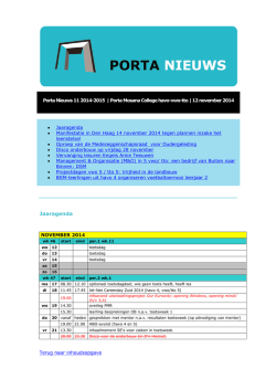 Jaaragenda - Porta Mosana College