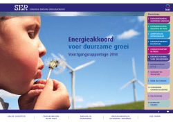 Voortgangsrapportage 2014 uitwerking Energieakkoord - VNO-NCW