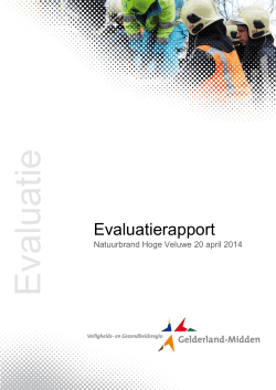 Multidisciplinair rapport brand Hoge Veluwe 20-04-14