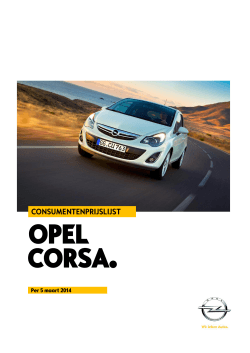 OPEL CORSA. - Opel Nederland