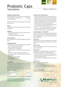 Download de bijsluiter van Probiotic Caps Yeast