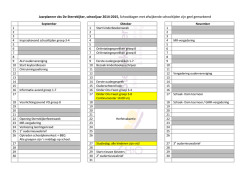 Jaarplanner cbs De Sterrekijker, schooljaar 2014