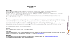 DIRECTEUR (m/v) Wtf. 0.8-1.0 Organisatie U wordt verantwoordelijk