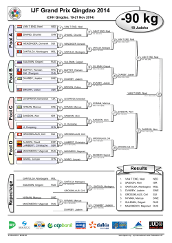 Judo Contest Sheet - International Judo Federation