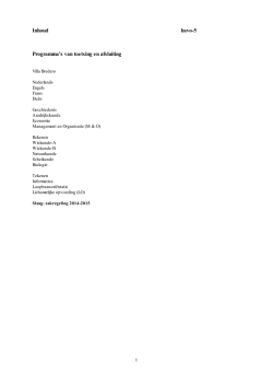 havo 5 - Bredero Lyceum
