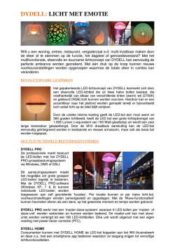 DYDELL: LICHT MET EMOTIE