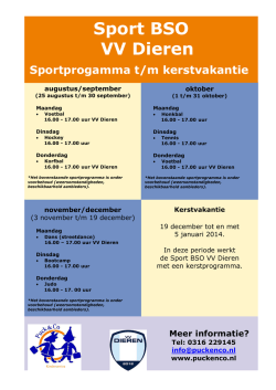 Sport BSO - VV Dieren