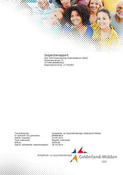 Inspectierapport BSO - DOL FIJN Kinderopvang