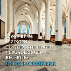 Folder verhuur Jacobikerk