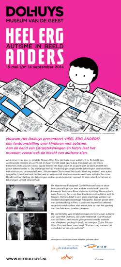 Heel erg anders - Dr. Leo Kannerhuis