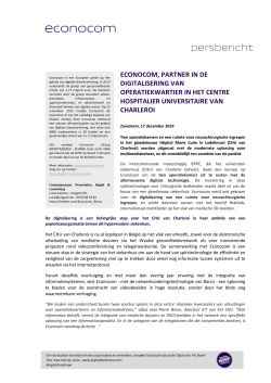 17/12/2014. Econocom, partner in de digitalisering van