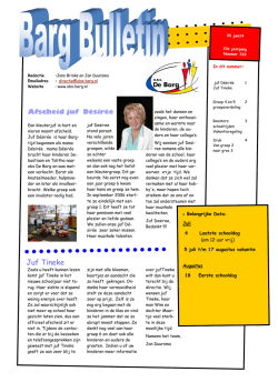 Infobulletin 26 juni 2014