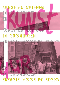 Kunst en cultuur in Groningen: Energie voor de regio