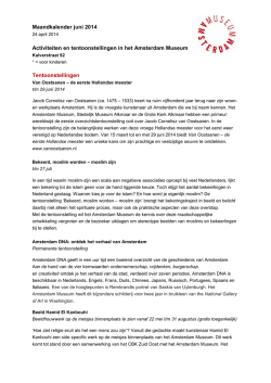 Maandbericht juni 2014
