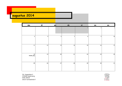 Jaarkalender 2014 - St Carolusschool