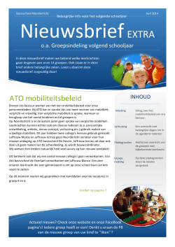 ATO mobiliteitsbeleid - Basisschool Noorderlicht