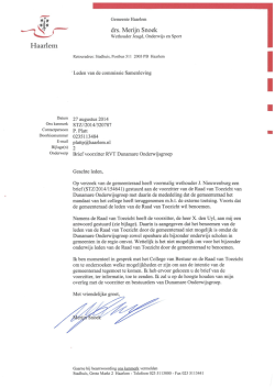 drs. Merijn Snoek - Bestuurlijke informatie gemeente Haarlem