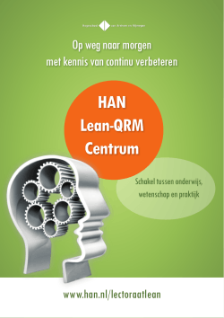 HAN Lean-QRM Centrum - Hogeschool van Arnhem en Nijmegen