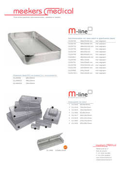Brochure M-Line instrumentennetten (PDF)