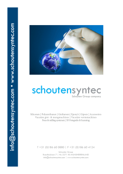 Klik hier voor de Schouten SynTec product brochure!