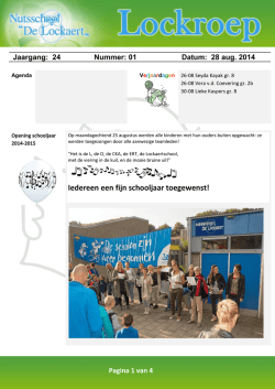 Iedereen een fijn schooljaar toegewenst!