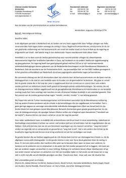 brief - Liberaal Joodse Gemeente Amsterdam