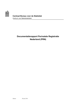 Documentatierapport Perinatale Registratie Nederland (PRN)