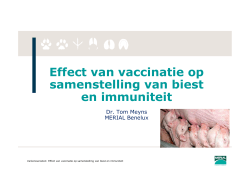 Effect van vaccinatie op samenstelling van biest en