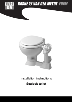 Installation instructions Sealock toilet