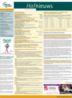 Hofnieuws 2 juli 2014 - Gemeente Hof van Twente