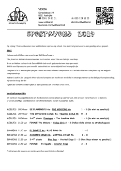 verslag sportavond voor website