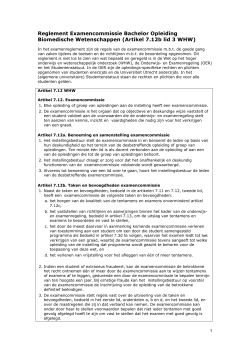 140520 Reglement Examencommissie 2014-2015