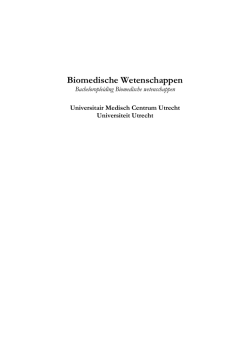 rapport UU wo-ba Biomedische Wetenschappen