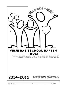 Schoolbrochure 2014-2015