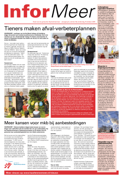 InforMeer 16 oktober 2014 - Gemeente Haarlemmermeer