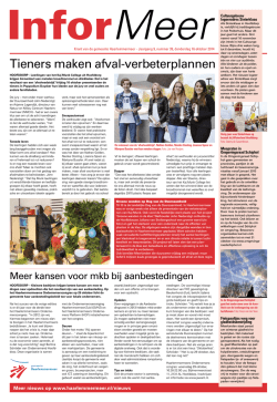 InforMeer 16 oktober 2014 - Gemeente Haarlemmermeer