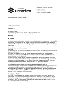 07 RV Jaarrekening 2013 Almere College