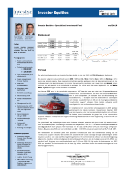 Investor Equities Portefeuille 5-2014 - Investor-am