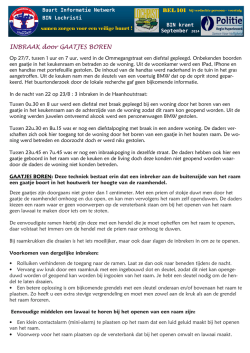 INBRAAK door GAATJES BOREN