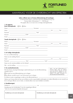 Effecten overdragen