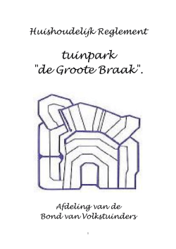 huishoudelijk reglement 2014