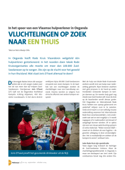 VLUCHTELINGEN OP ZOEK NAAR EEN THUIS