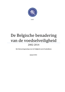 De Belgische benadering van de voedselveiligheid