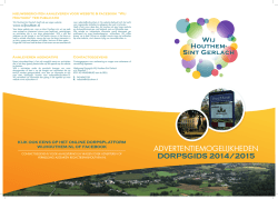 Dorpsgids wervingsfolder september 2014