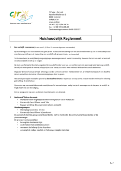 Huishoudelijk Reglement