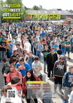 VTI Tijdingen november 2014 - Vrij Technisch Instituut Aalst