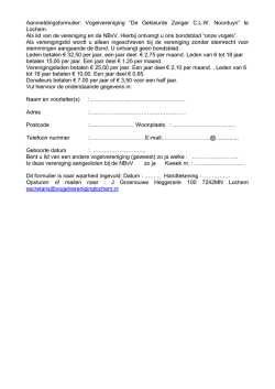 Download - Vogelvereniging De Gekleurde Zanger