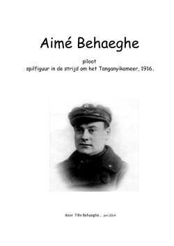 Biografie Aim&eacute; Behaeghe