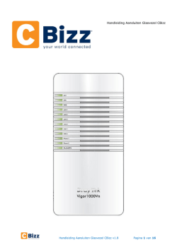 Handleiding aansluiten CBizz Fiber v1.8