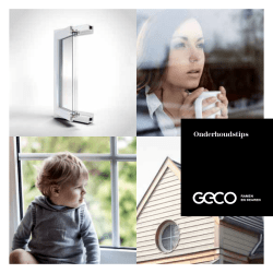 Geco Onderhoudsboekje